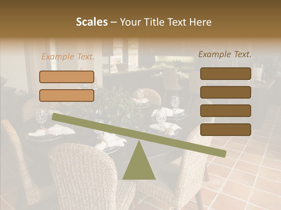 Breakfast Table And Luxury Home Kitchen PowerPoint Template