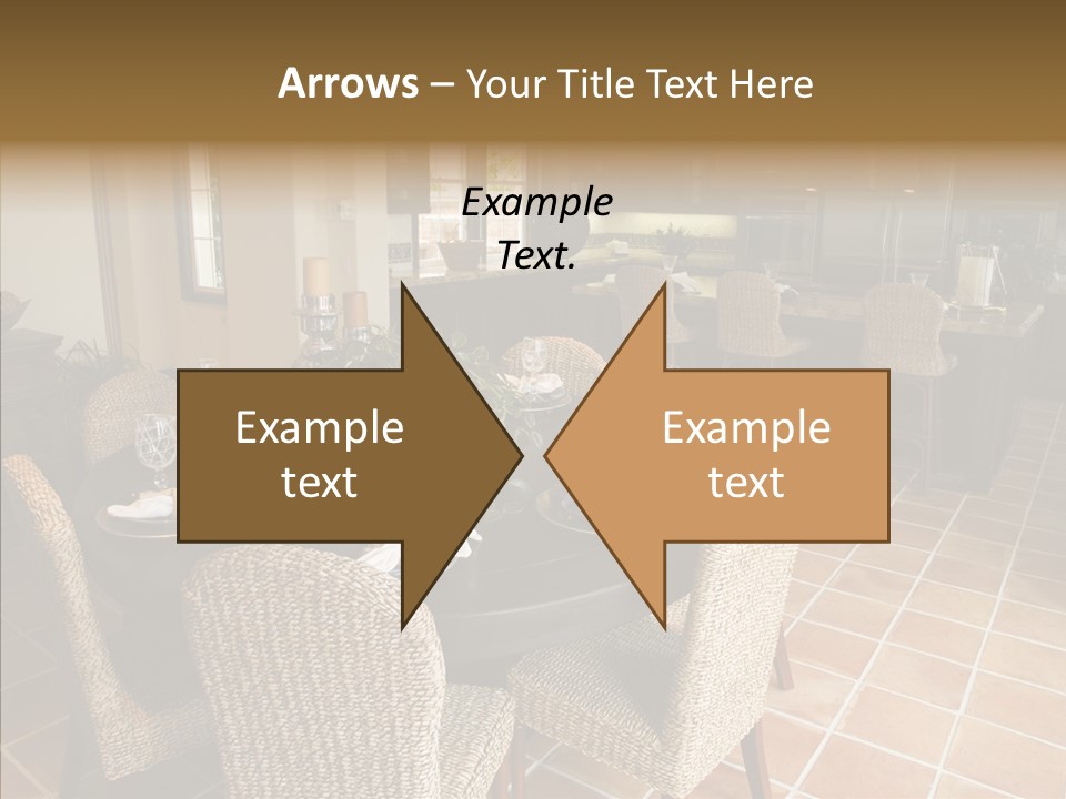 Breakfast Table And Luxury Home Kitchen PowerPoint Template