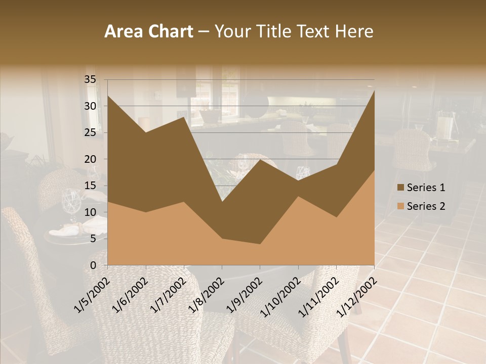 Breakfast Table And Luxury Home Kitchen PowerPoint Template