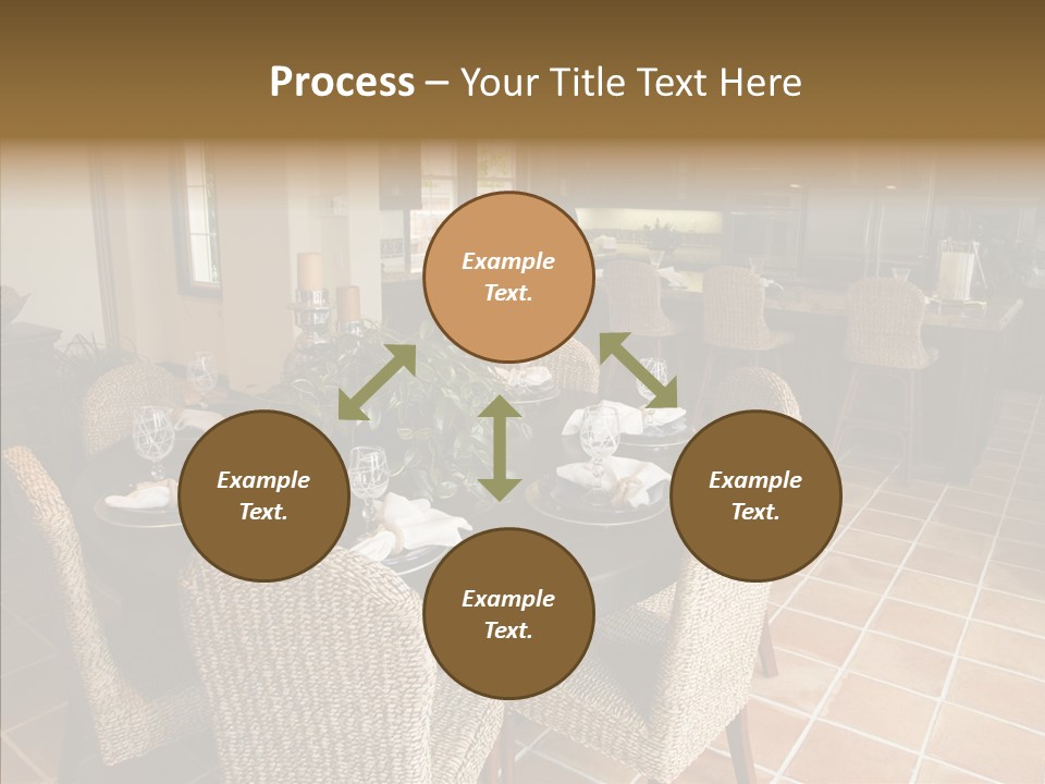 Breakfast Table And Luxury Home Kitchen PowerPoint Template