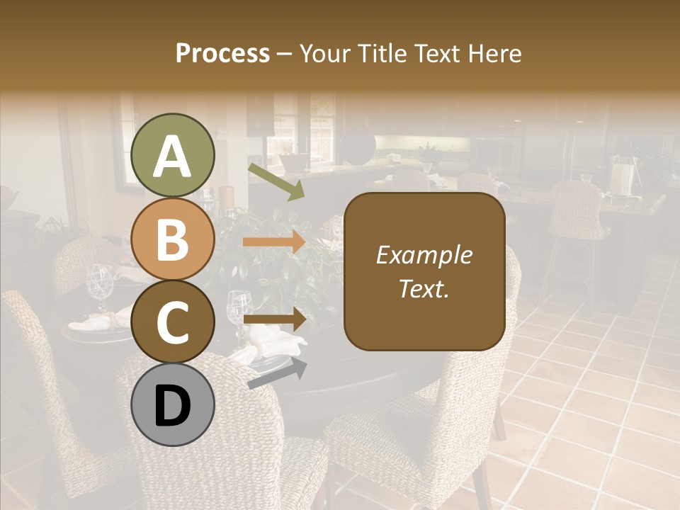 Breakfast Table And Luxury Home Kitchen PowerPoint Template