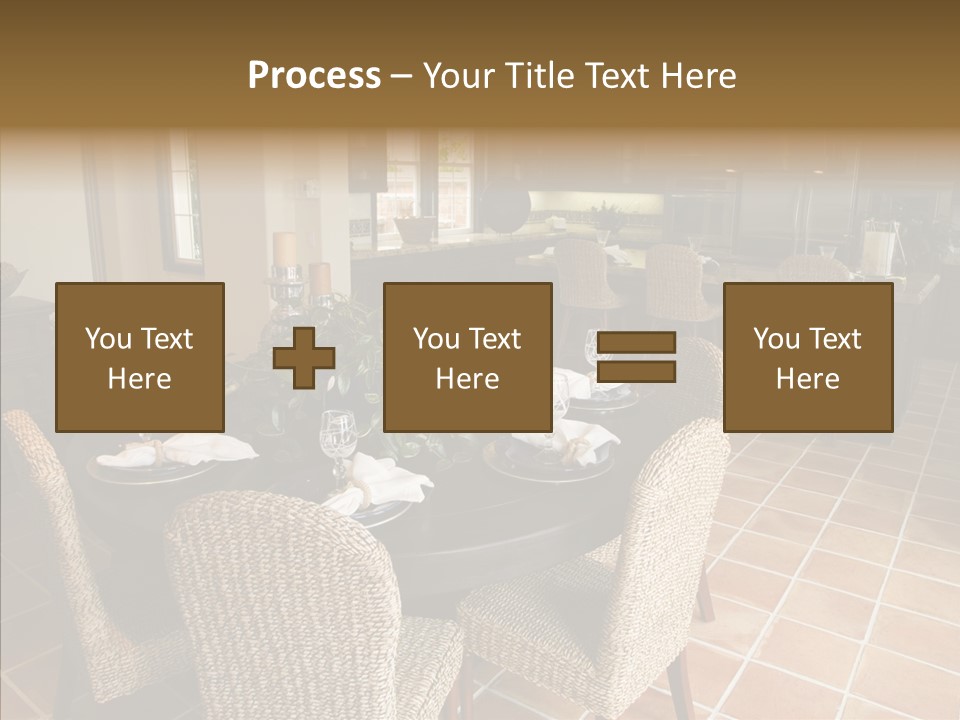 Breakfast Table And Luxury Home Kitchen PowerPoint Template