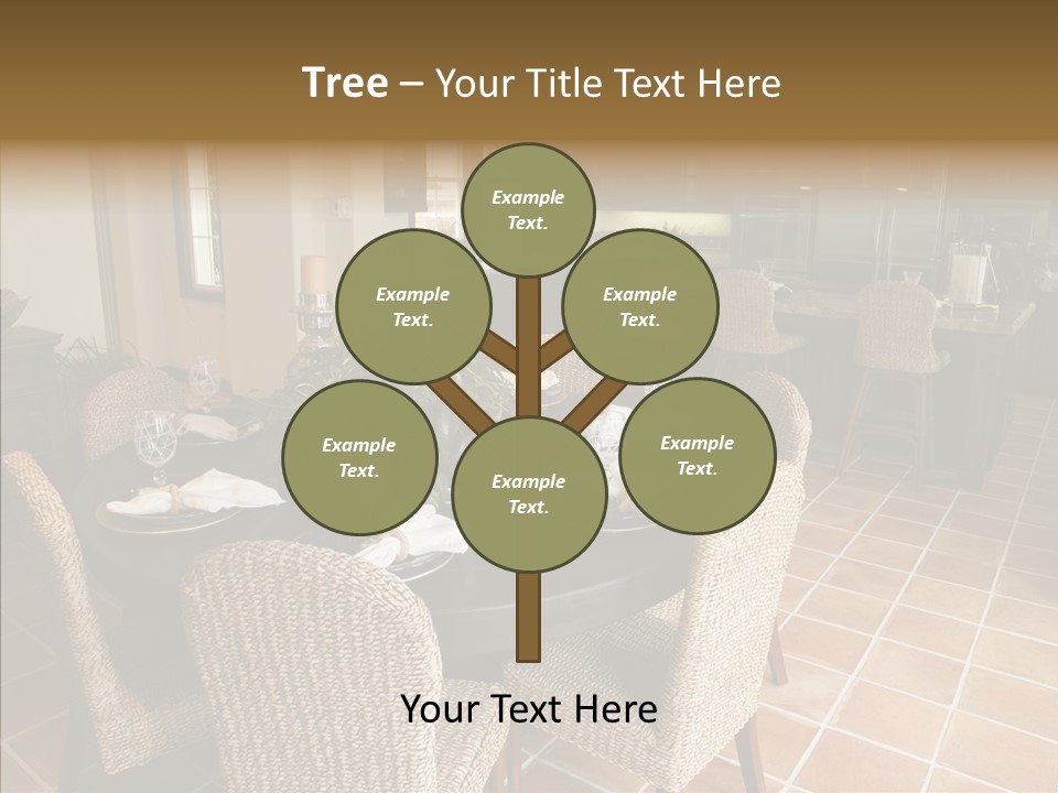 Breakfast Table And Luxury Home Kitchen PowerPoint Template