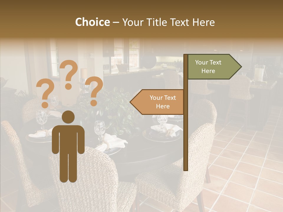 Breakfast Table And Luxury Home Kitchen PowerPoint Template