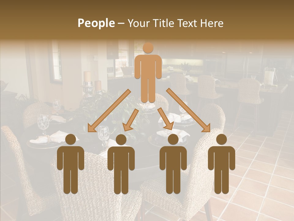 Breakfast Table And Luxury Home Kitchen PowerPoint Template