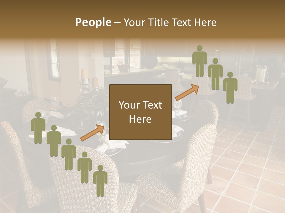 Breakfast Table And Luxury Home Kitchen PowerPoint Template