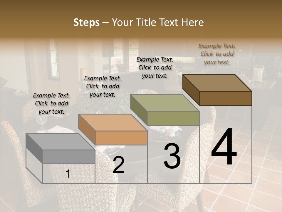 Breakfast Table And Luxury Home Kitchen PowerPoint Template