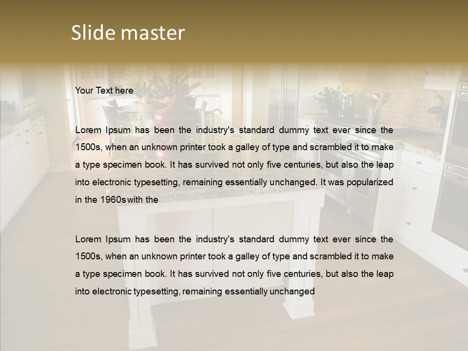 Mansion Sink Dinner PowerPoint Template