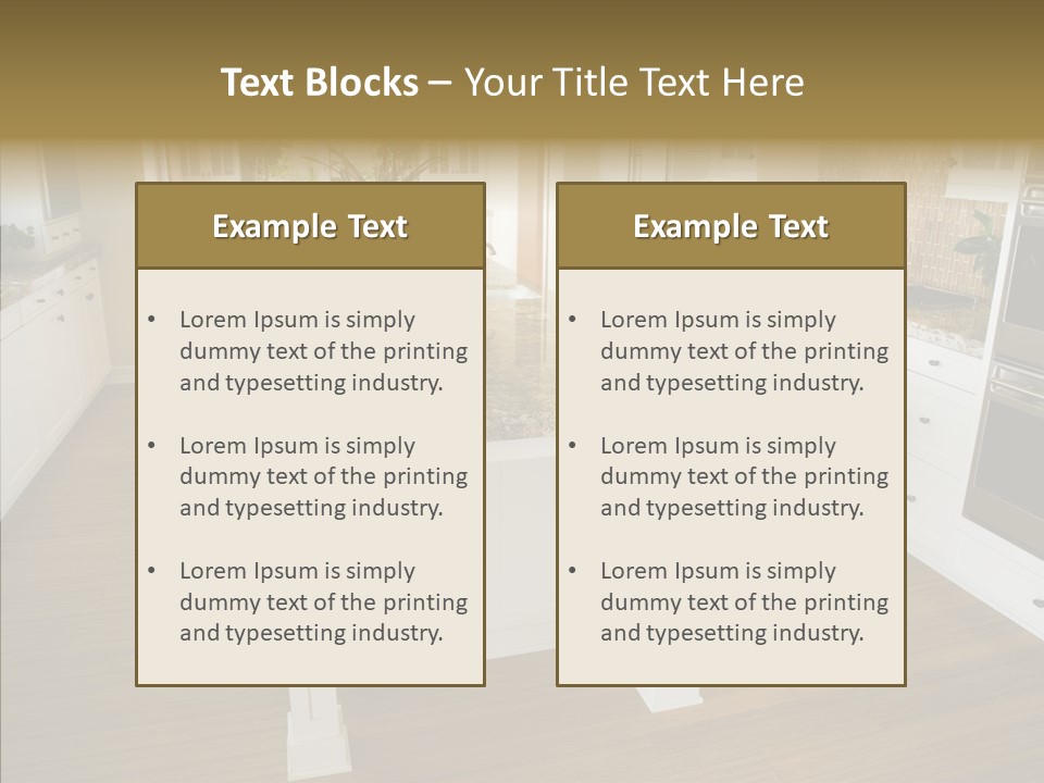 Mansion Sink Dinner PowerPoint Template