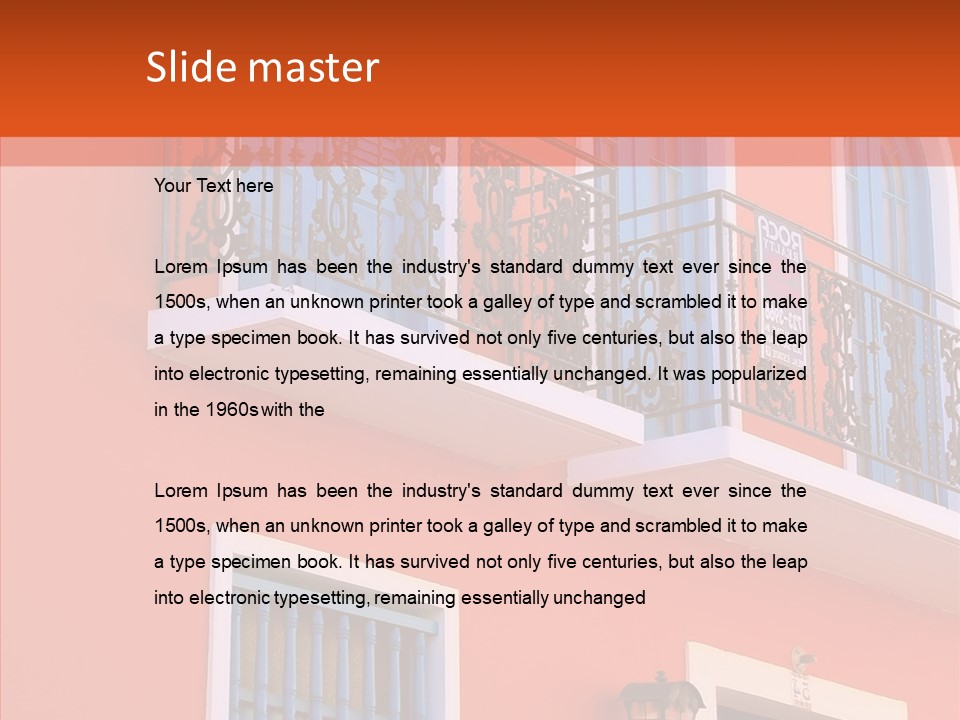 Tropical Pink Style PowerPoint Template