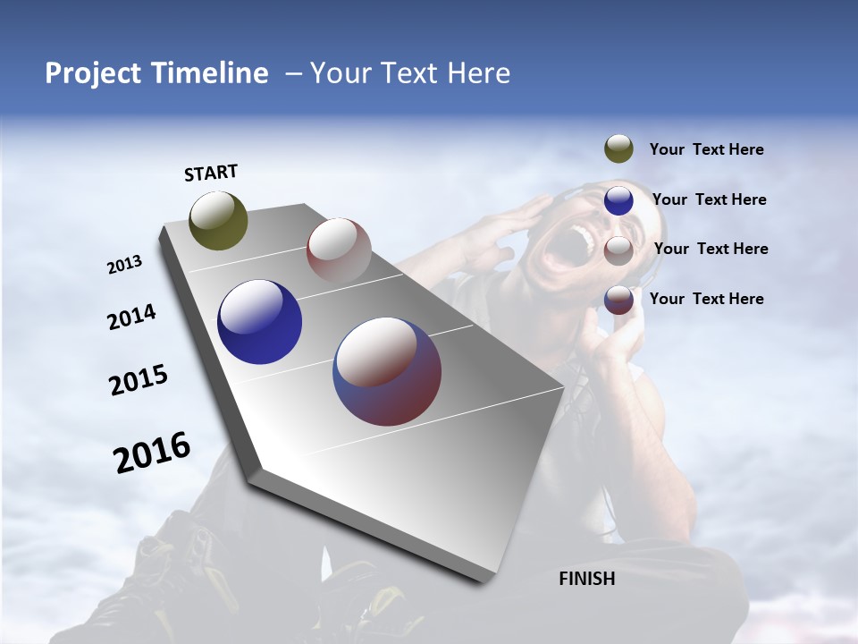Asphalt Boy Hullabaloo PowerPoint Template