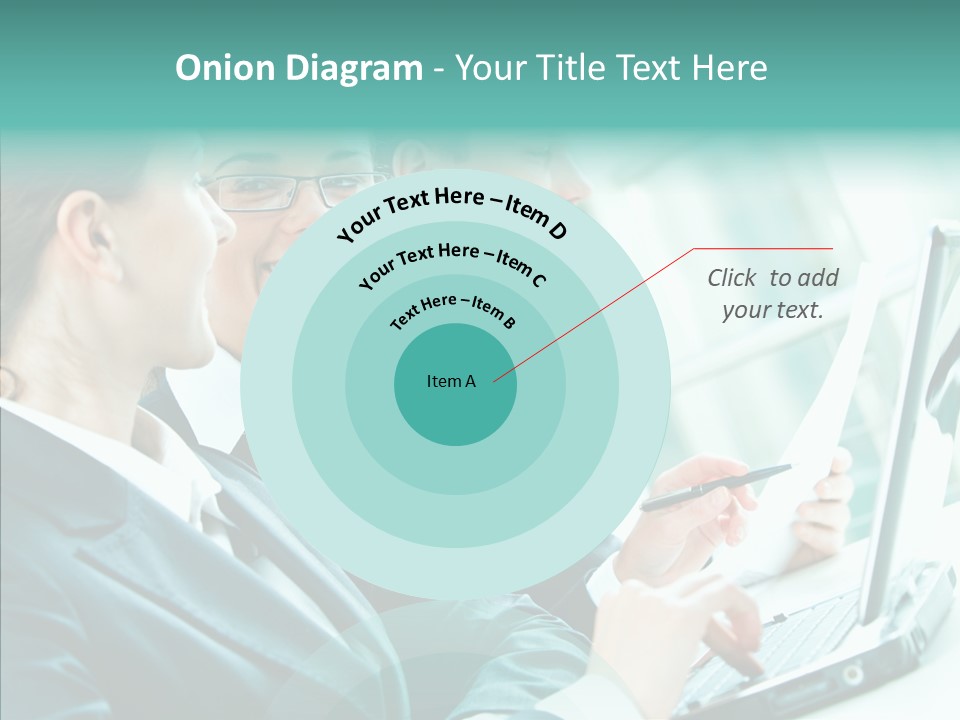 Businesswoman Teamwork Professional PowerPoint Template