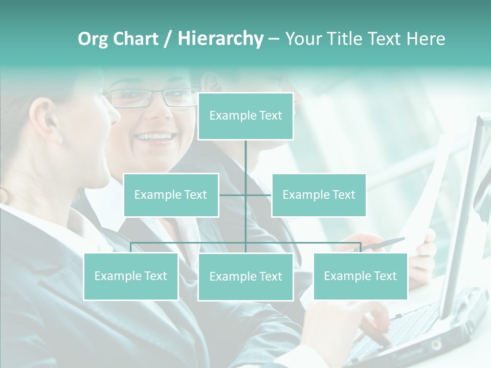 Businesswoman Teamwork Professional PowerPoint Template