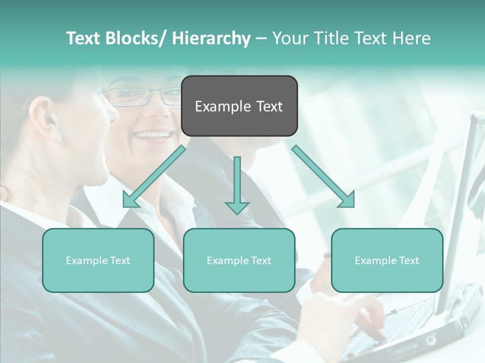 Businesswoman Teamwork Professional PowerPoint Template