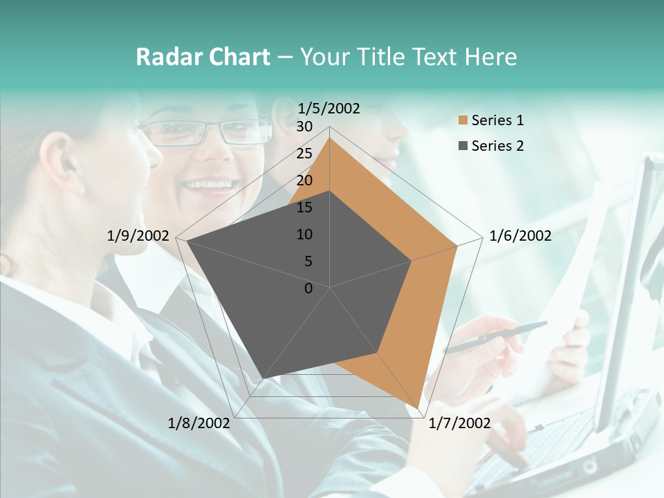 Businesswoman Teamwork Professional PowerPoint Template