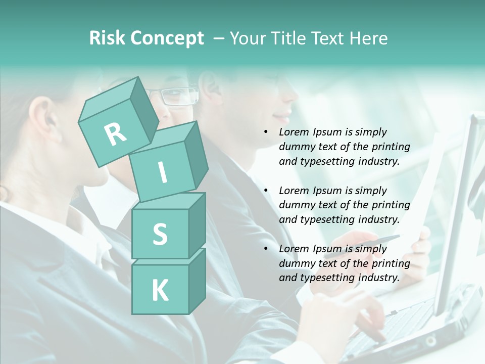 Businesswoman Teamwork Professional PowerPoint Template