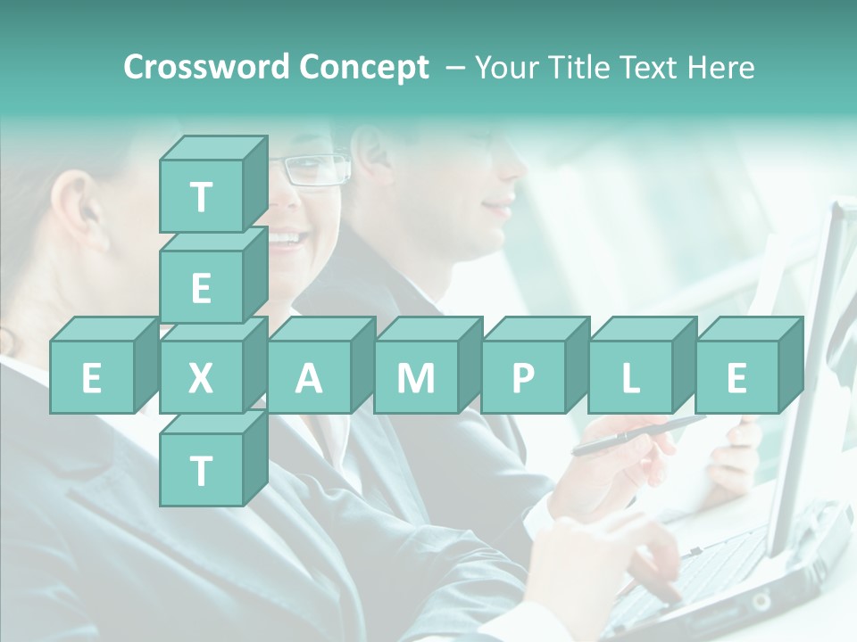 Businesswoman Teamwork Professional PowerPoint Template