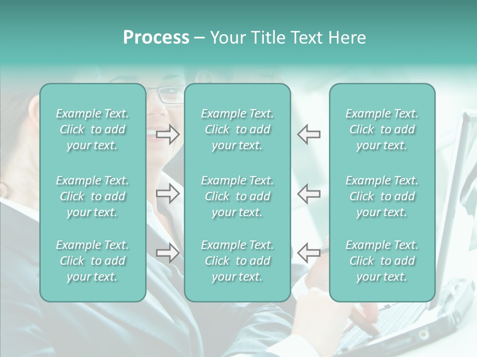 Businesswoman Teamwork Professional PowerPoint Template
