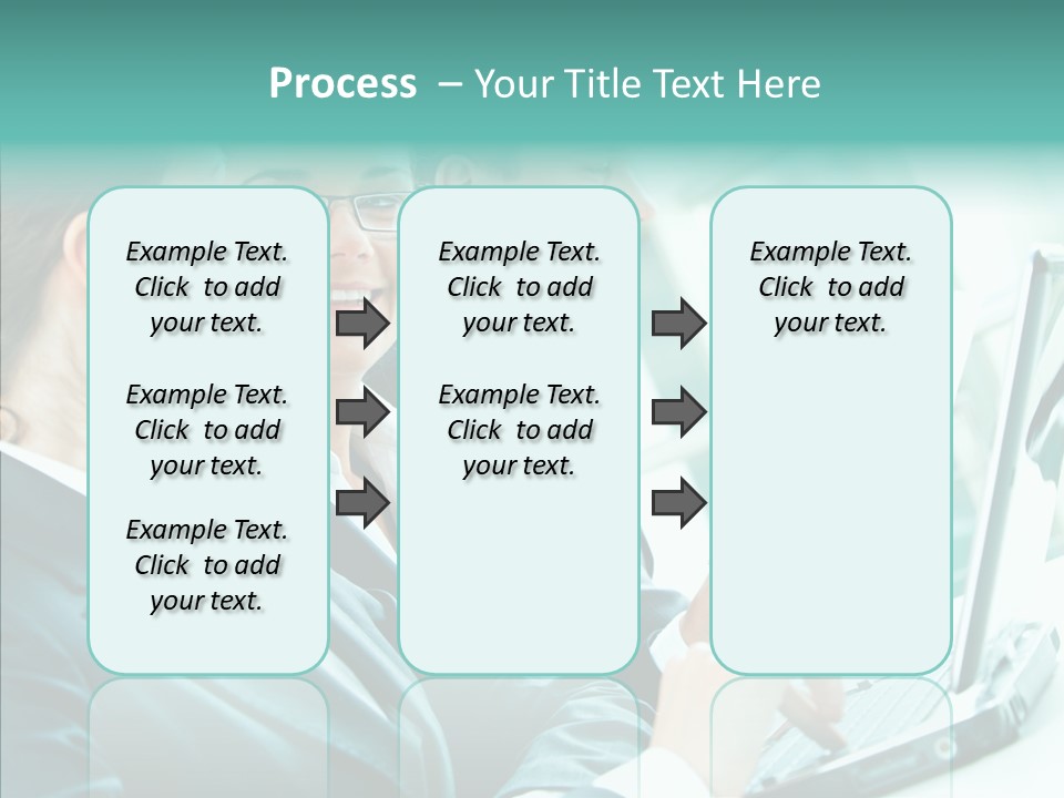 Businesswoman Teamwork Professional PowerPoint Template