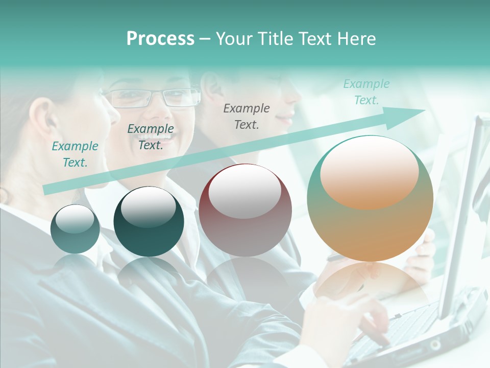 Businesswoman Teamwork Professional PowerPoint Template