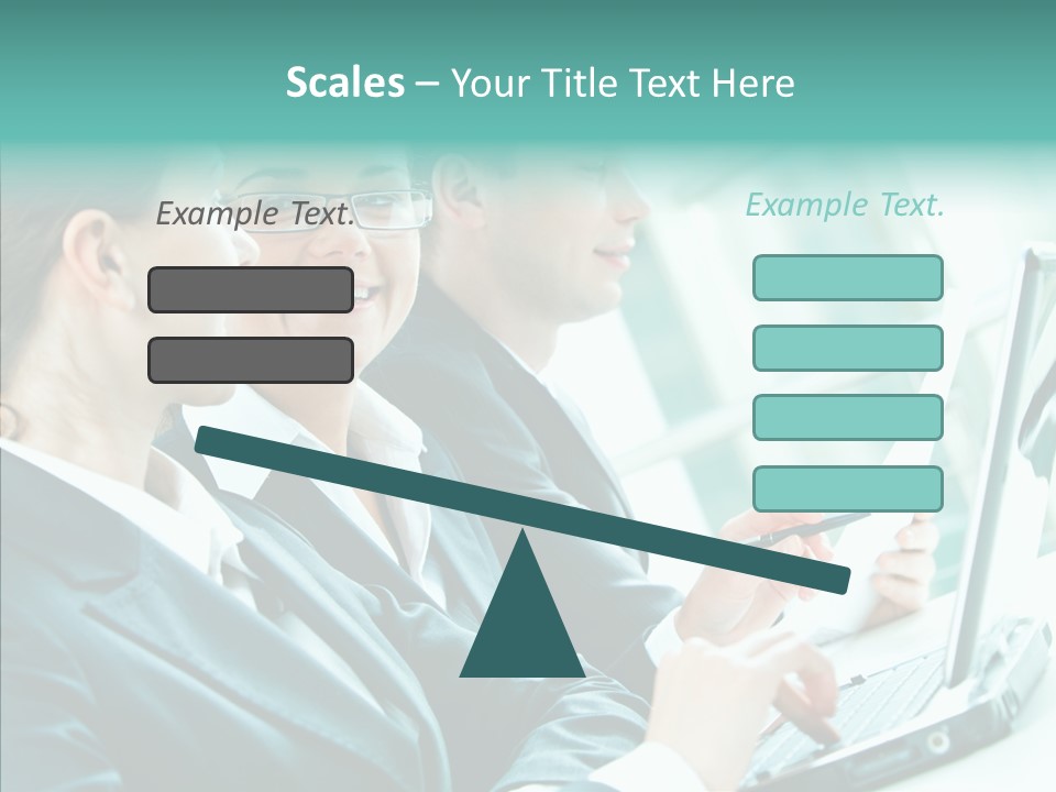 Businesswoman Teamwork Professional PowerPoint Template