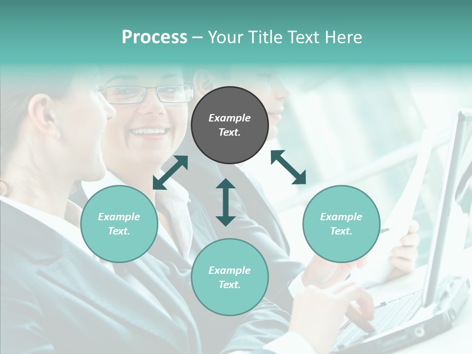 Businesswoman Teamwork Professional PowerPoint Template