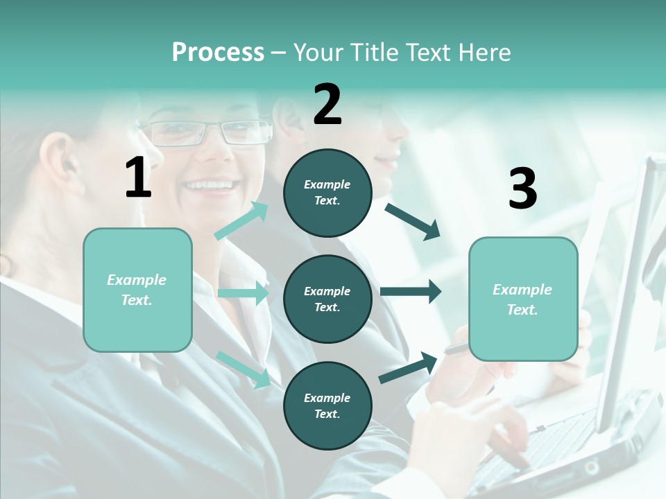 Businesswoman Teamwork Professional PowerPoint Template