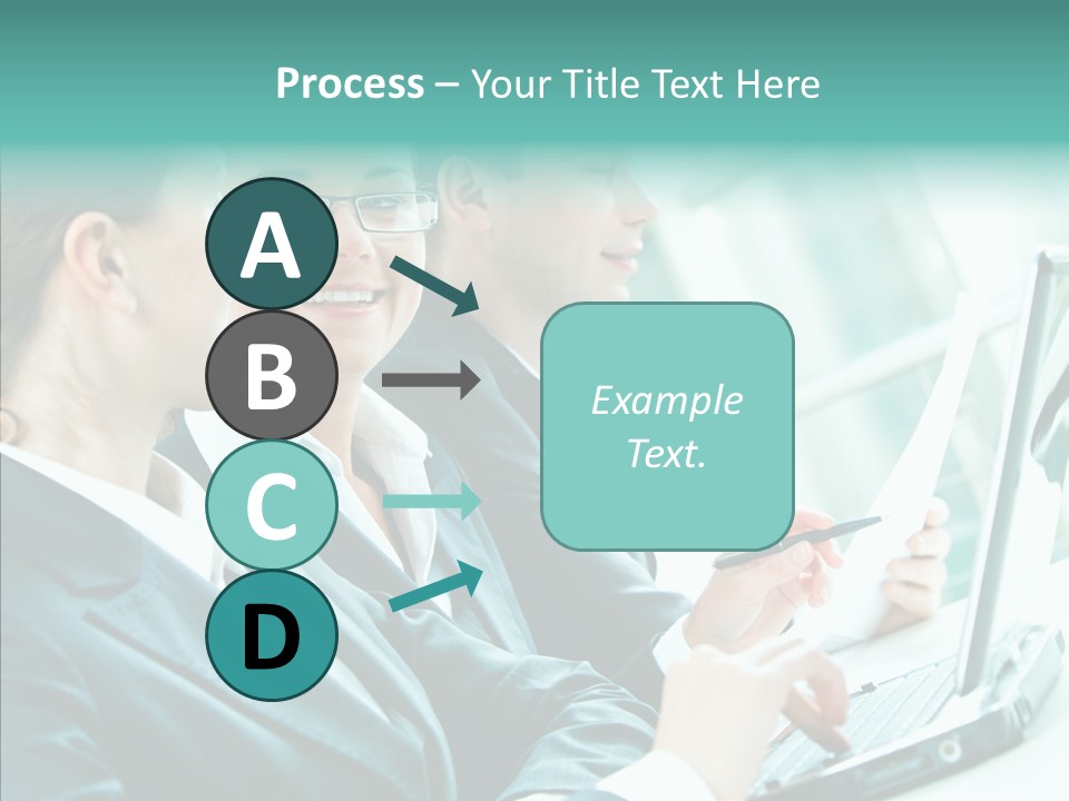 Businesswoman Teamwork Professional PowerPoint Template