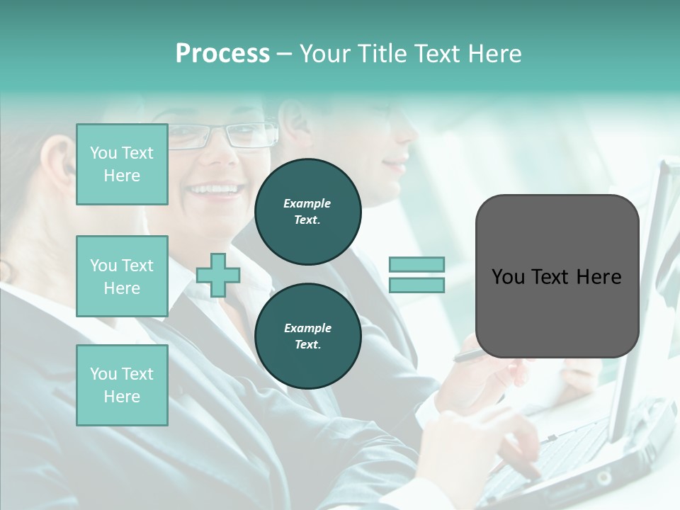 Businesswoman Teamwork Professional PowerPoint Template