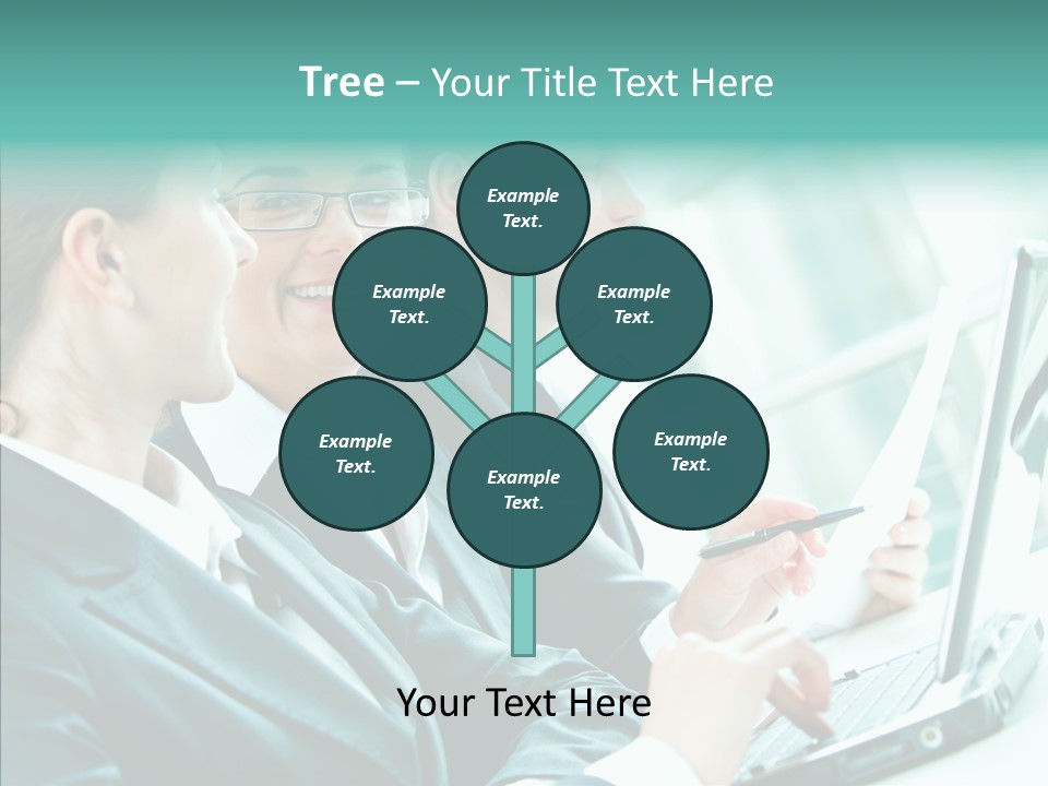 Businesswoman Teamwork Professional PowerPoint Template