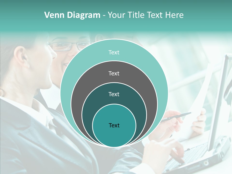 Businesswoman Teamwork Professional PowerPoint Template