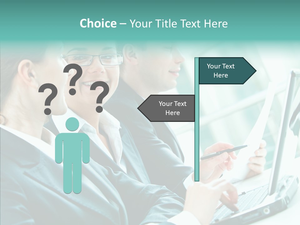 Businesswoman Teamwork Professional PowerPoint Template