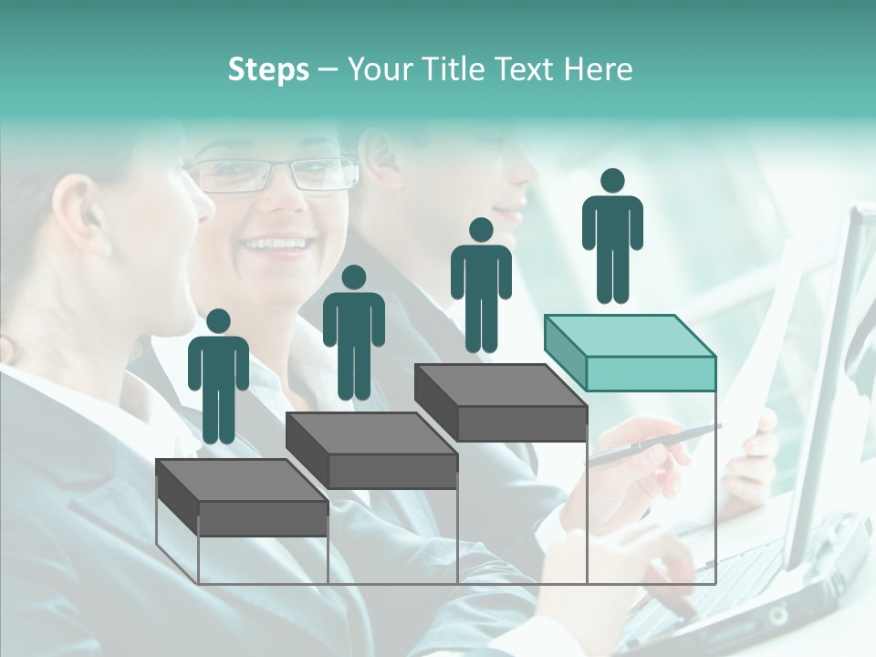 Businesswoman Teamwork Professional PowerPoint Template