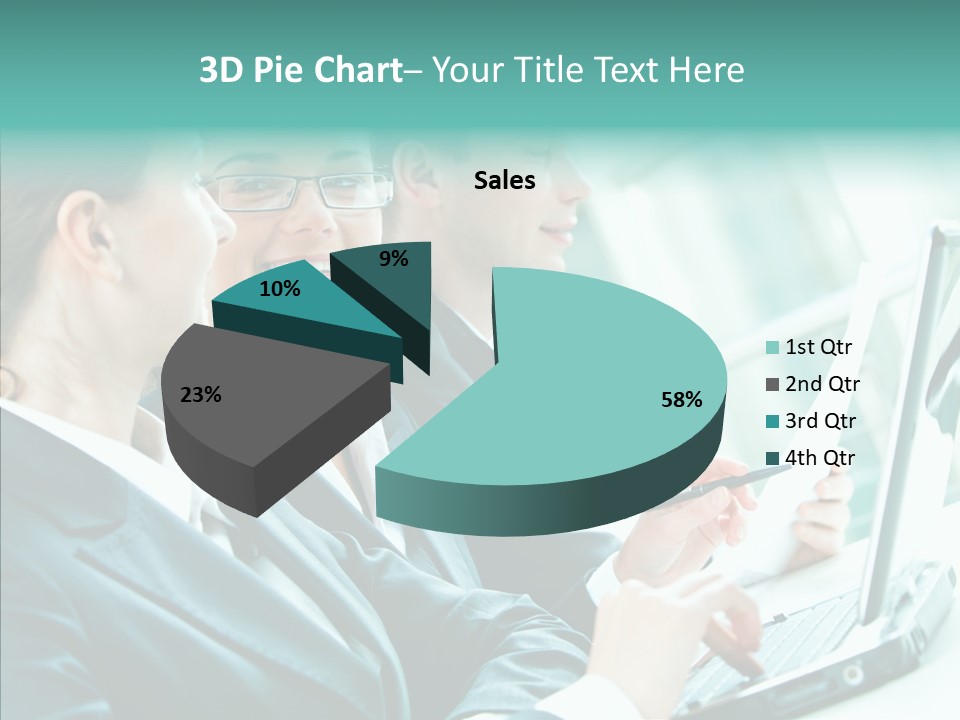 Businesswoman Teamwork Professional PowerPoint Template