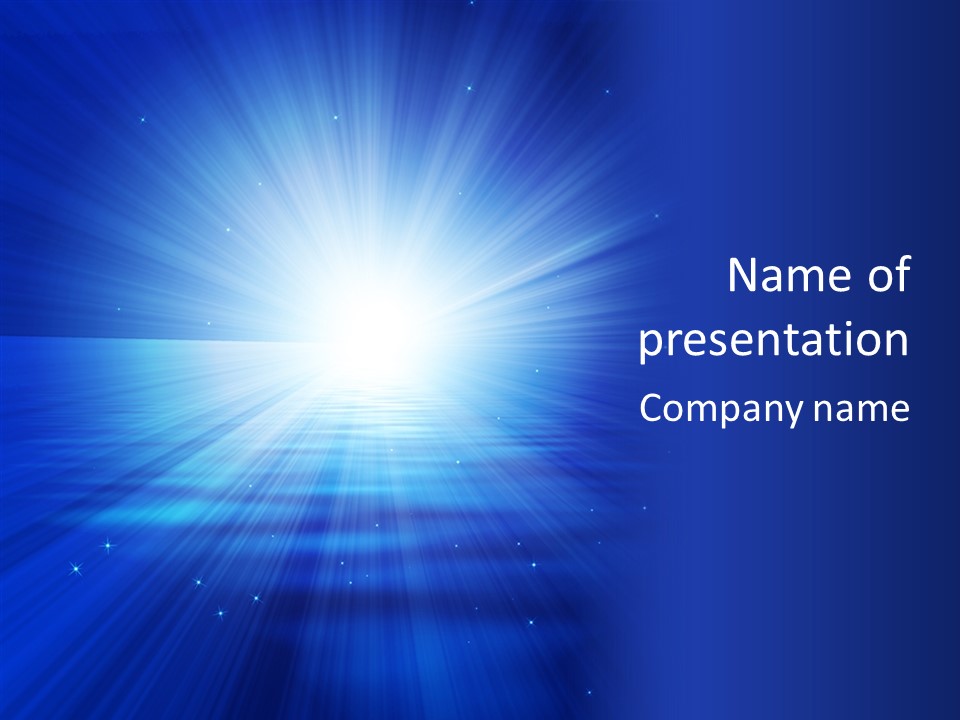 Glowing Sunset PowerPoint Template