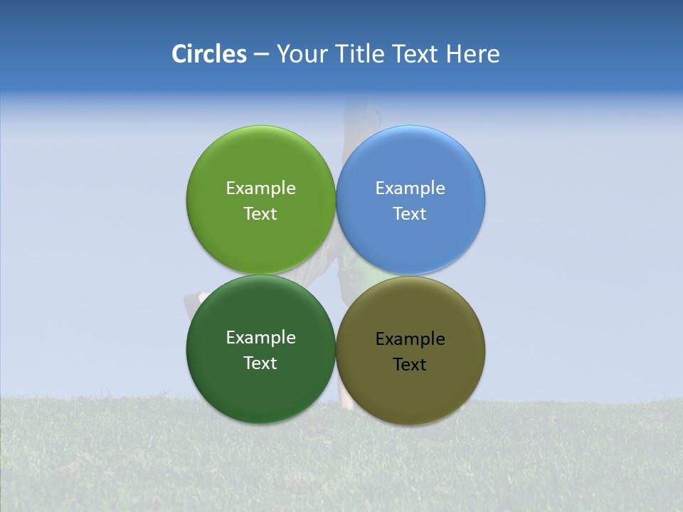 Tween Hilltop Cartwheel PowerPoint Template