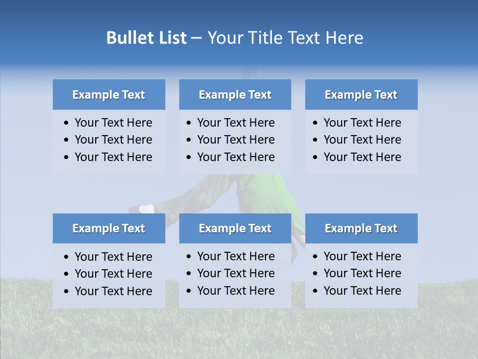 Tween Hilltop Cartwheel PowerPoint Template