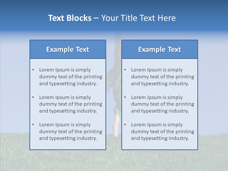 Tween Hilltop Cartwheel PowerPoint Template