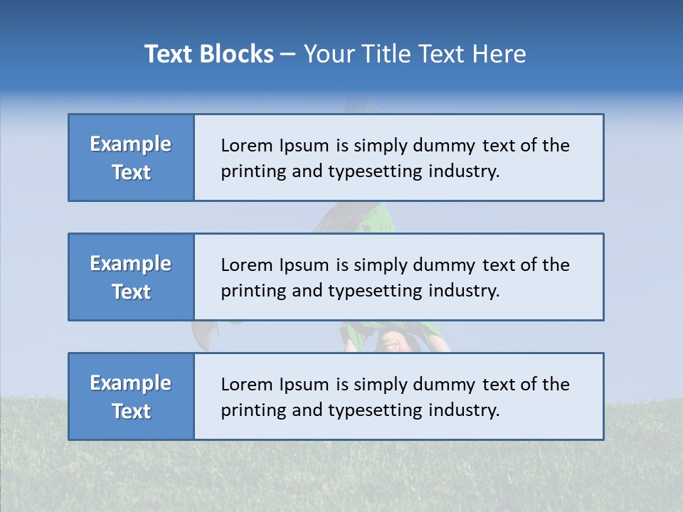 Tween Hilltop Cartwheel PowerPoint Template