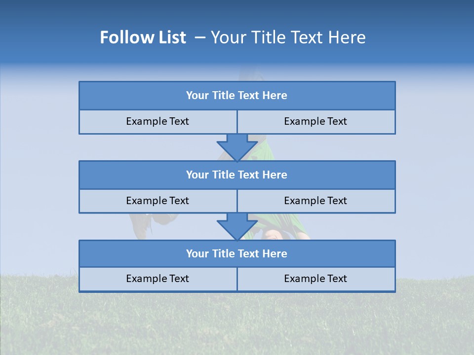 Tween Hilltop Cartwheel PowerPoint Template