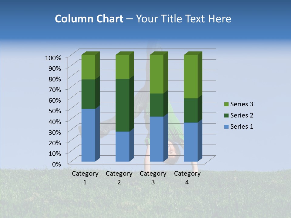 Tween Hilltop Cartwheel PowerPoint Template