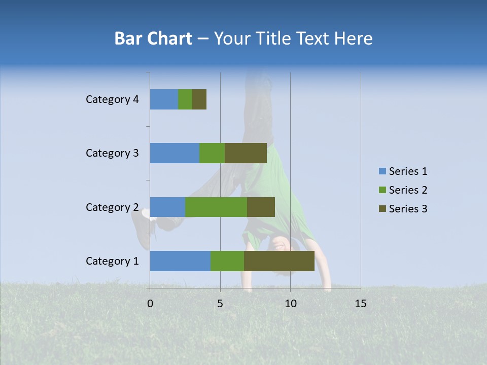 Tween Hilltop Cartwheel PowerPoint Template