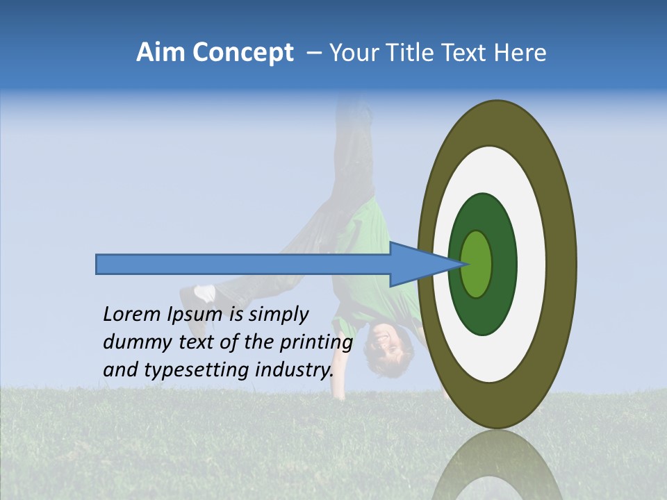 Tween Hilltop Cartwheel PowerPoint Template