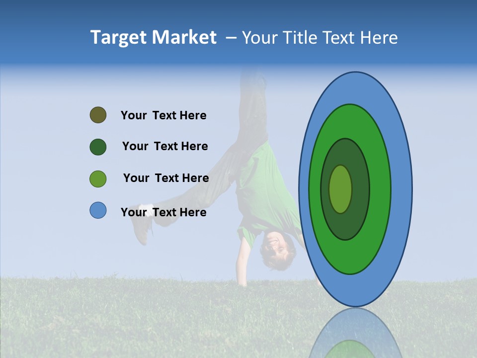 Tween Hilltop Cartwheel PowerPoint Template