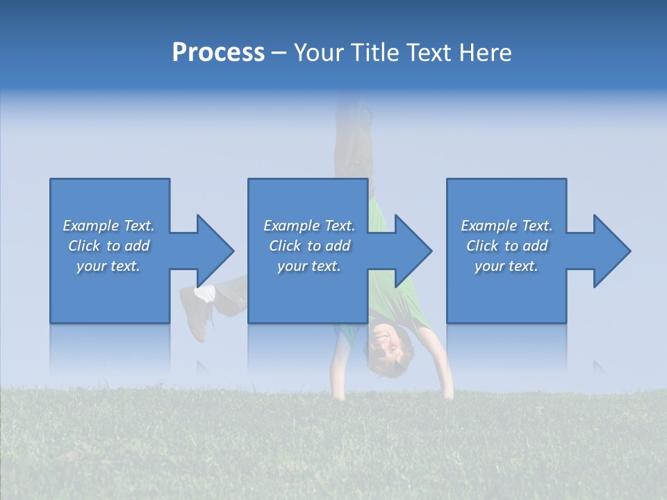 Tween Hilltop Cartwheel PowerPoint Template