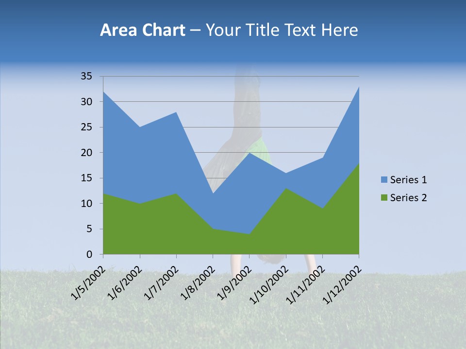 Tween Hilltop Cartwheel PowerPoint Template