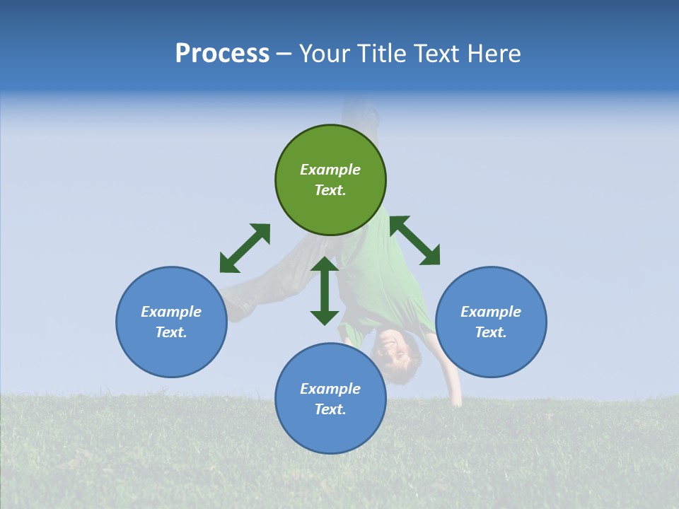 Tween Hilltop Cartwheel PowerPoint Template