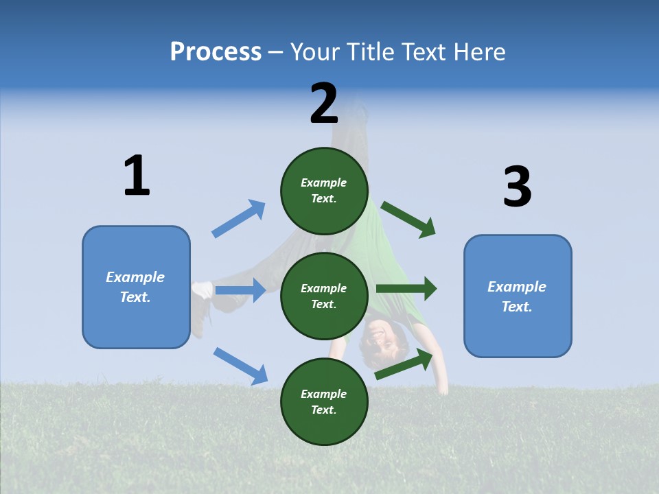 Tween Hilltop Cartwheel PowerPoint Template