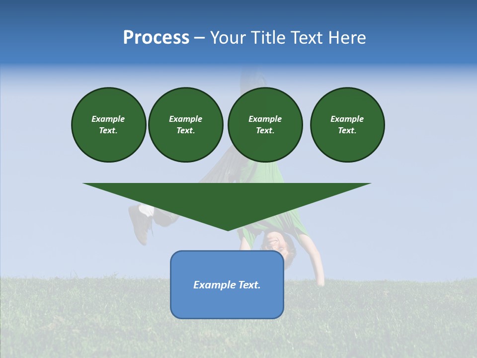 Tween Hilltop Cartwheel PowerPoint Template