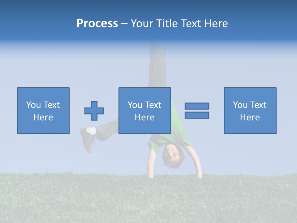 Tween Hilltop Cartwheel PowerPoint Template